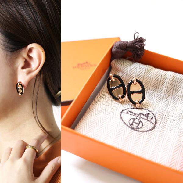 最終値下げHERMES エルメス オーマイヨン ピアス HERMES（エルメス） ピアス Mini Maillon Earrings ミニ マイヨン