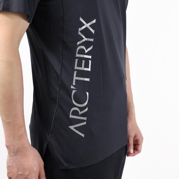 【ARC'TERYX】ノーバン ダウンワードロゴ 半袖Tシャツ★シンプル ノーバン ダウンワード ロゴ ショートスリーブ メンズ