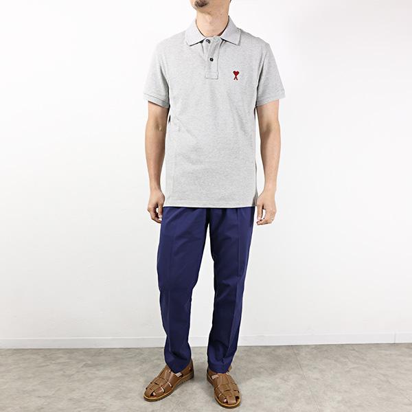 AMI PARIS アミ パリス Logo Polo Shirts BFUPL001.760 : LaG