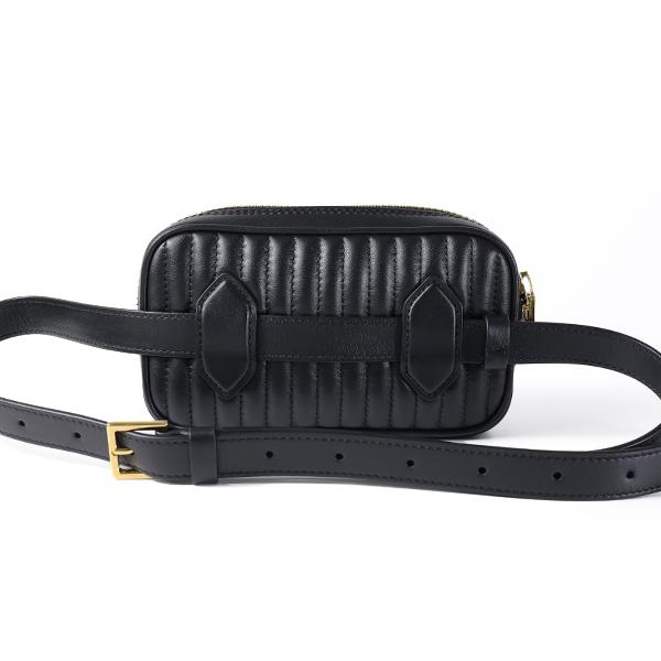 TOM FORD トムフォード ボディバッグ Quilted Leather Logo Belt Bag L1411T ICL019 ベルトバッグ レザー クラッチバッグ ロゴ クロスボディ LaG Onlinestoreの画像