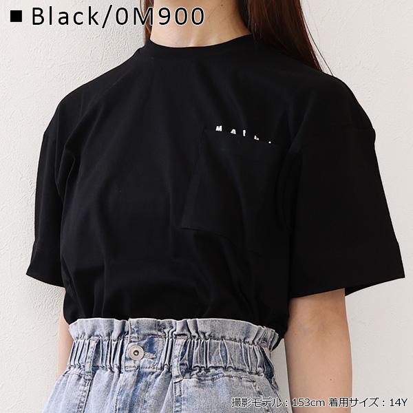 MARNI マルニ キッズ Tシャツ Mini Logo T-Shirts M01415 M00RF 半袖 ポケット付き カットソー クルーネック ロゴT コットン【大人もOK】 LaG Onlinestoreの画像