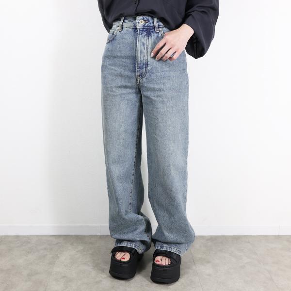 LOEWE（ロエベ） デニムパンツ Button fly Wide Denim Pants