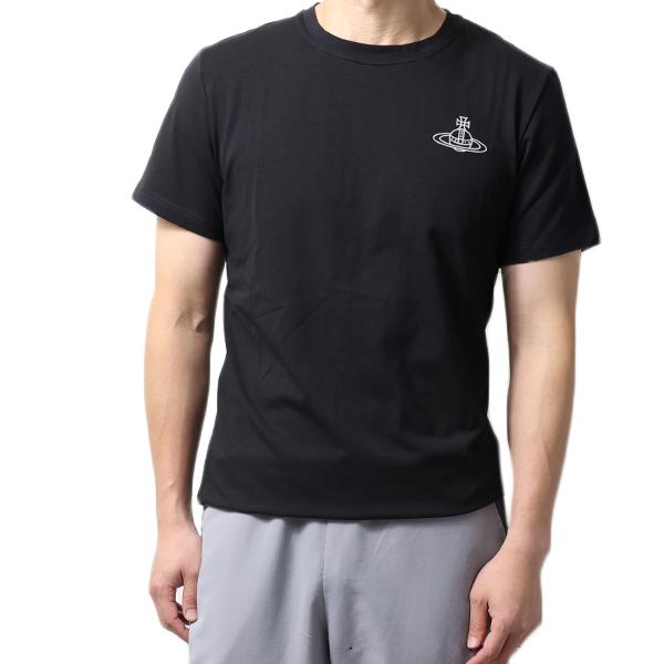 【即発】Vivienne Westwood Tシャツ 2枚 81060008 J0010 BLACK Vivienne Westwood ヴィヴィアンウエストウッド Tシャツ Two