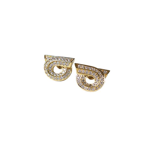 美品 サルヴァトーレ フェラガモ ピアス FERRAGAMO（フェラガモ） Salvatore Ferragamo サルヴァトーレ