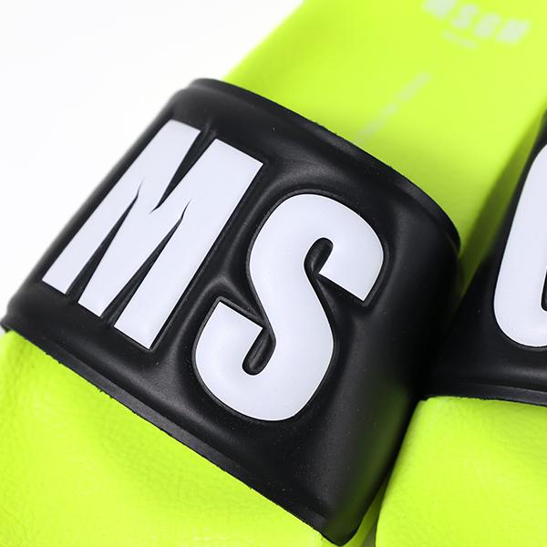 新品■MSGM■厚底ソールスライドサンダル■ダッドサンダル　41 MSGM（エムエスジーエム） スライドサンダル Logo Sliders 3440MS209