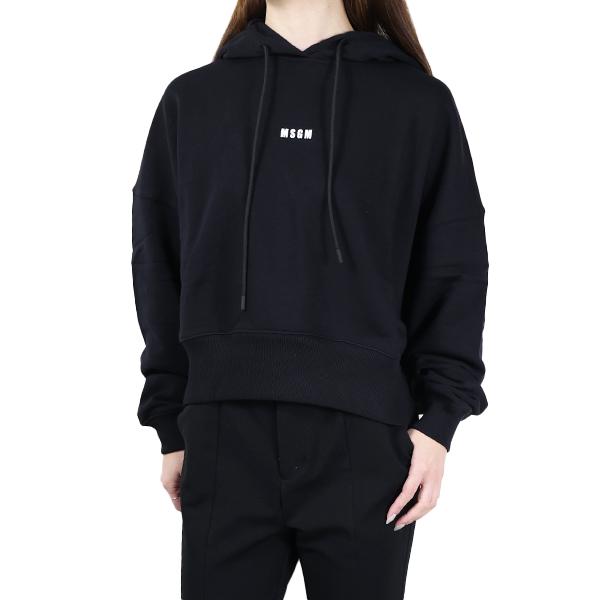希少 MSGM 上質 フード ロゴ 刺繍 オーバーサイズ デザイン パーカー S MSGM（エムエスジーエム） パーカー プルオーバー スウェット