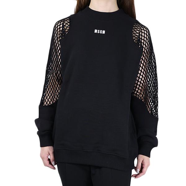 MSGM（エムエスジーエム） スウェットシャツ Mesh Detail Sweatshirt