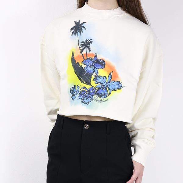 MSGM（エムエスジーエム） スウェットシャツ Cropped Sweatshirts 