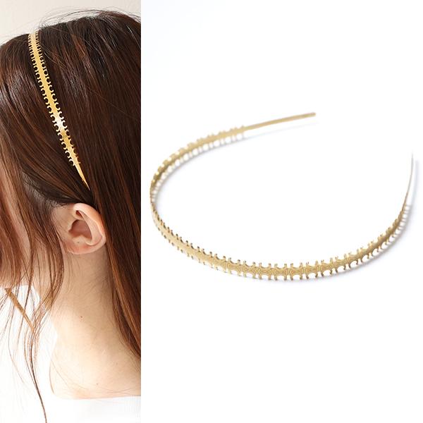 【美品】CELINEセリーヌ ヘアアクセサリー　カチューシャ CELINE セリーヌ カチューシャ Triomphe Multi Headband