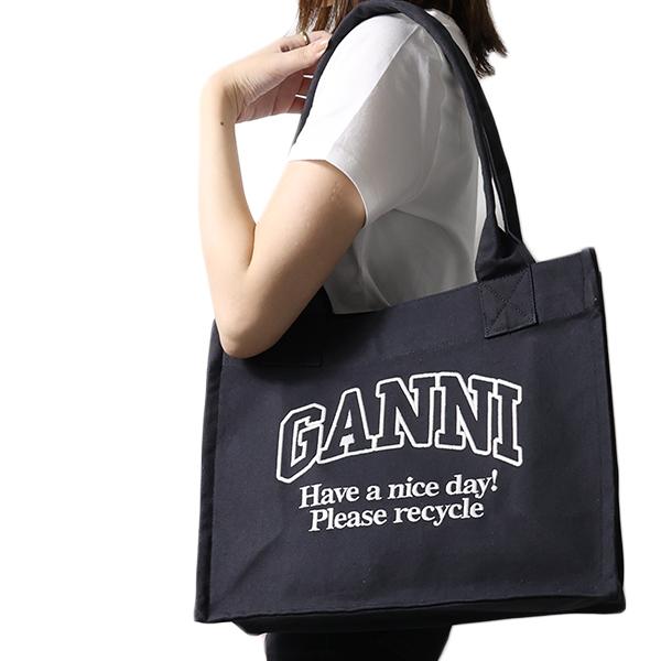 GANNI Ganni ガニー トートバッグ LARGE EASY SHOPPER Tote Bag