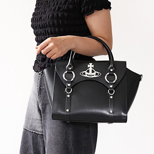 Vivienne Westwoodヴィヴィアンウエストウッドレザーハンドバッグ黒 Vivienne Westwood（ヴィヴィアンウエストウッド） ハンドバッグ BETTY