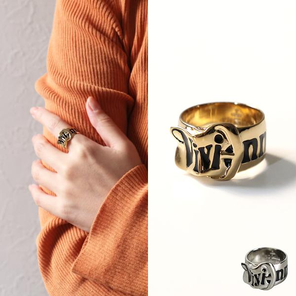 【イギリス本店購入/美品】Vivienne Westwood ベルトリング-XL Vivienne Westwood - 希少サイズ旧型VivienneWestwoodベルトリングXXL