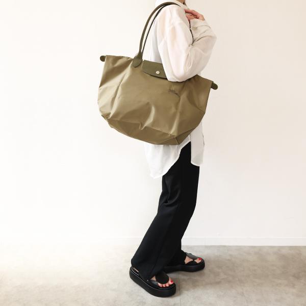 LONGCHAMP ロンシャン トートバッグ Le Pliage Green L Tote Bag