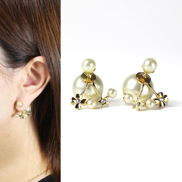 専用☆ディオール ピアス DIOR TRIBALES EARRING DIOR ディオール ピアス/DIOR TRIBALES EARRINGS パール ロゴ