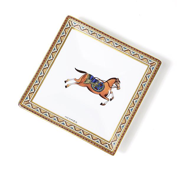 【極美品 送料込み】エルメス シュバルドリアン スクエアプレート HERMES (エルメス) スクエアプレート シュヴァルドリアン