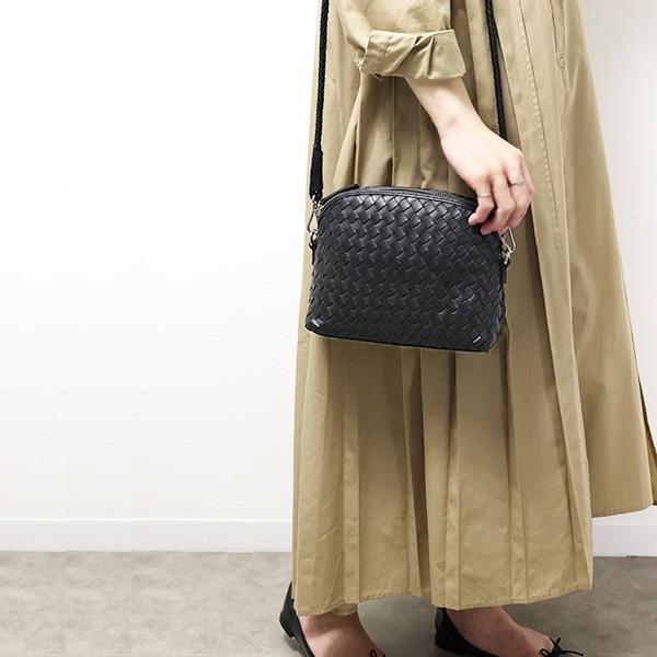 良品 dragonドラゴン Chunky Fellini Pochette レザーメッシュ ショルダーバッグ ホワイト レディース 古着 中古 USED Dragon Diffusion - Chunky Fellini Pochette Pearl