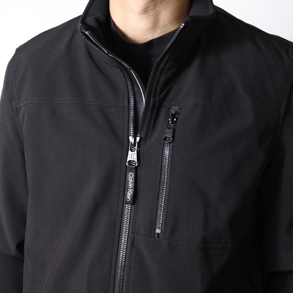 極美品 カルバンクライン ジップアップ ジャケット ボアジャケット Ｌ 黒 Calvin Klein カルバンクライン ジャケット Shell Boa Jacket