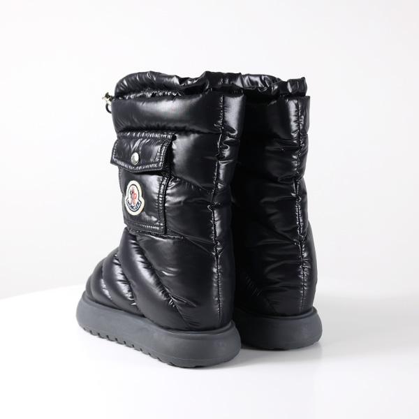 MONCLER ブラック ダウンブーツ　スノーブーツ 美品中古品　軽量28cm モンクレール MONCLER ムートンブーツ サイズ37 スウェード