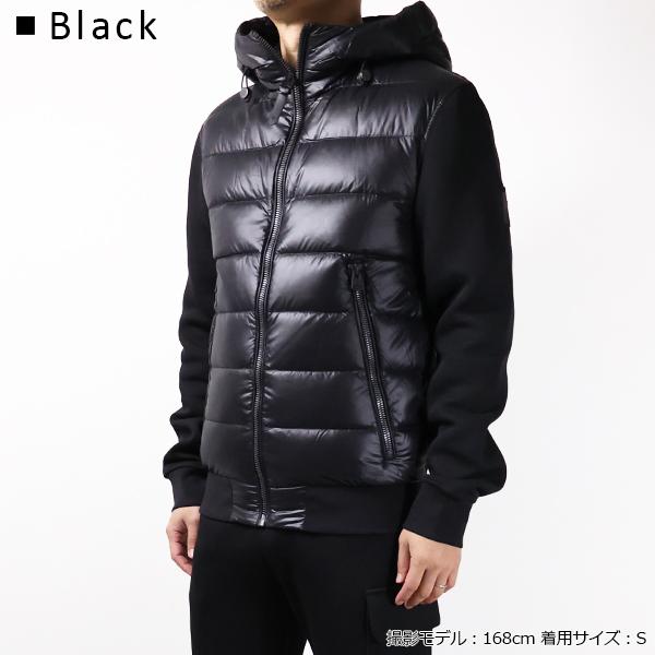 MACKAGE マッカージュ ダウンジャケット Light Down Jacket FRANK-R メンズ フード付き 切り替え コンビブルゾン ロゴパッチ アウターの画像