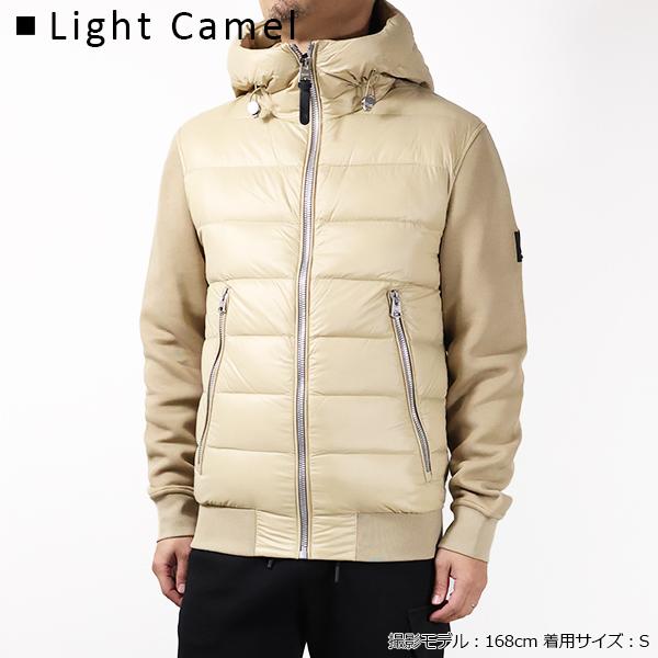 MACKAGE マッカージュ ダウンジャケット Light Down Jacket FRANK-R メンズ フード付き 切り替え コンビブルゾン ロゴパッチ アウターの画像