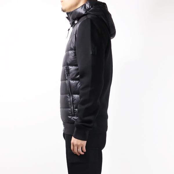 MACKAGE マッカージュ ダウンジャケット Light Down Jacket FRANK-R メンズ フード付き 切り替え コンビブルゾン ロゴパッチ アウターの画像