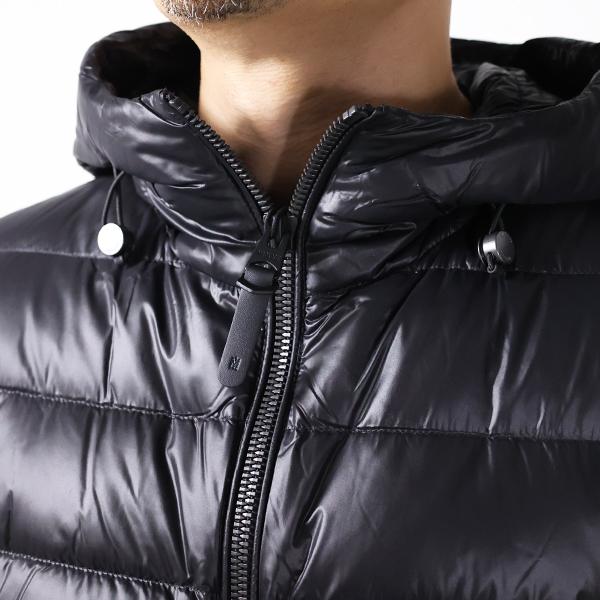 MACKAGE マッカージュ ダウンジャケット Light Down Jacket FRANK-R メンズ フード付き 切り替え コンビブルゾン ロゴパッチ アウターの画像