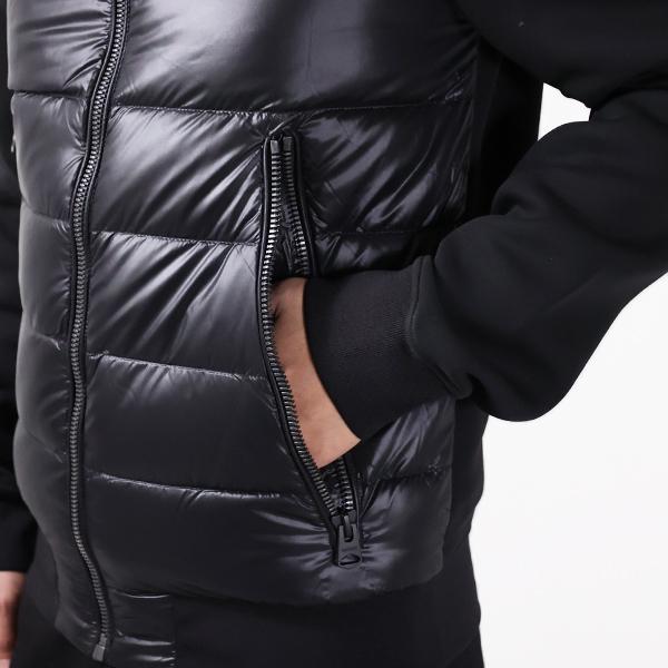 MACKAGE マッカージュ ダウンジャケット Light Down Jacket FRANK-R メンズ フード付き 切り替え コンビブルゾン ロゴパッチ アウターの画像