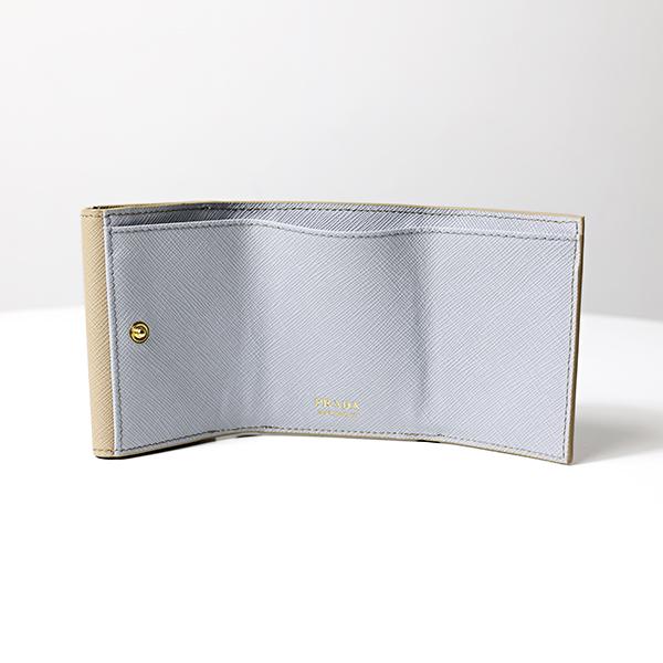 PRADA プラダ　三つ折り財布　Saffiano l プラダ PRADA 財布 三つ折り財布 小銭入れ付き ミニ財布