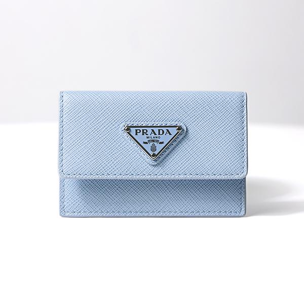 PRADA プラダ カードケース Saffiano Leather Triangle Logo