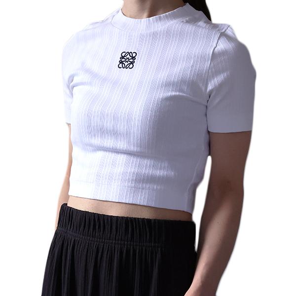LOEWE ロエベ Tシャツ Anagram Logo Cropped T-Shirts S359Y23X87 半袖