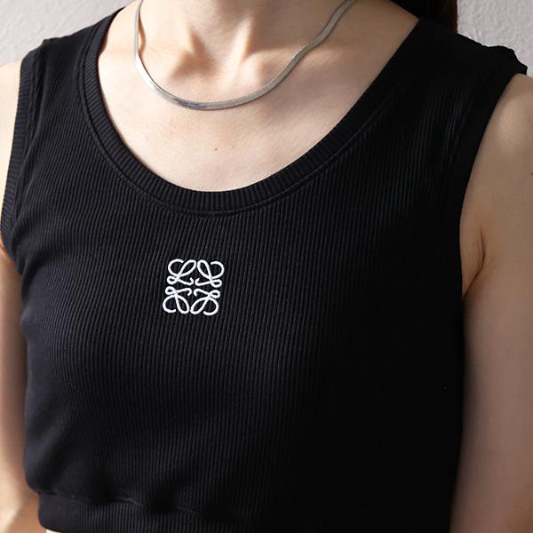 アナグラム　タンクトップ　Sサイズ LOEWE ロエベ タンクトップ Anagram Logo Cropped Tank Top