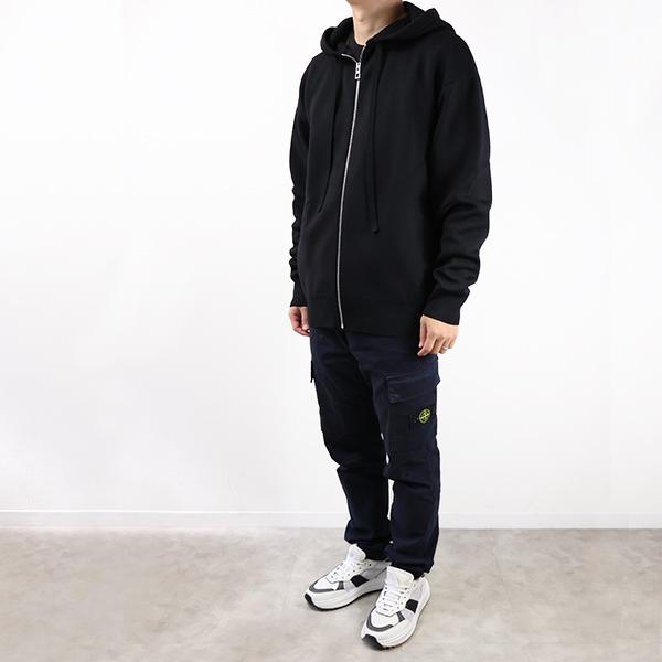 LOEWE （ロエベ）ジップパーカー LOEWE ロゴ エンボス ウールブレンド ジップパーカー 人気