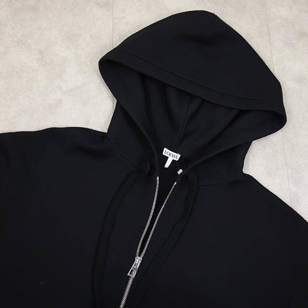 LOEWE （ロエベ）ジップパーカー LOEWE ロゴ エンボス ウールブレンド ジップパーカー 人気