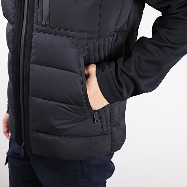 TATRAS タトラス ライトダウンジャケット TARO Down Jacket タロ MJXA0023013588 メンズ 切り替え フード付き コンビブルゾン ロゴパッチ アウターの画像