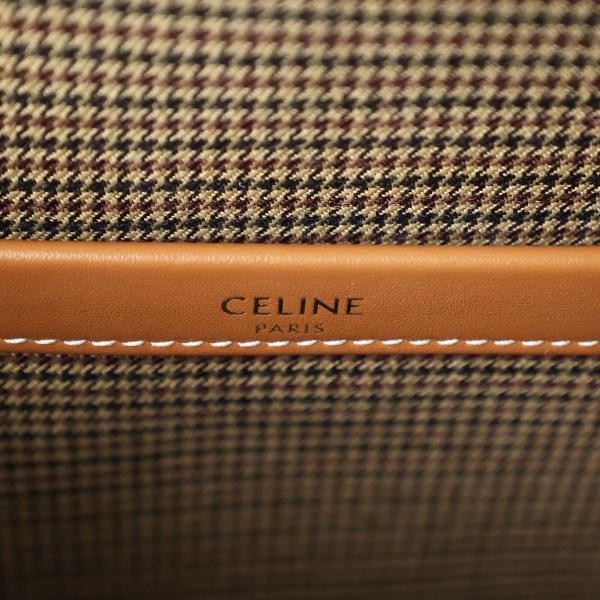 CELINE セリーヌ トートバッグ Large Cabas Thais Triomphe Tote Bag ラージ カバ タイス 196762FHZ レディース A4対応 トリオンフ テキスタイル 千鳥格子 鞄の画像