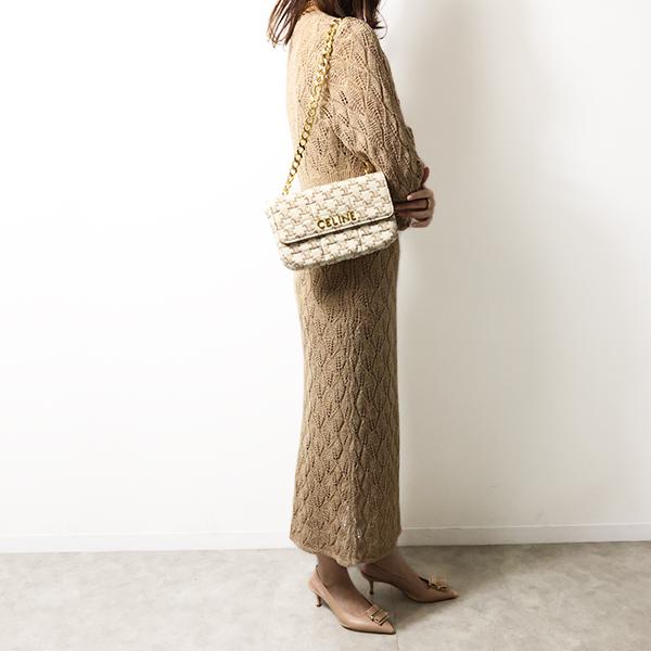 CELINE セリーヌ ショルダーバッグ Celine Logo Triomphe Chain