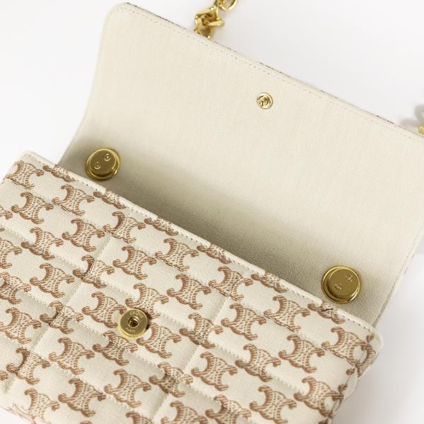 CELINE セリーヌ ショルダーバッグ Celine Logo Triomphe Chain