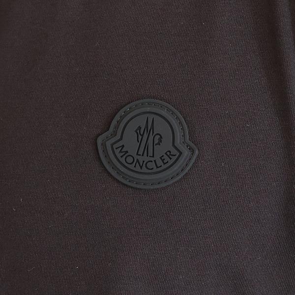 MONCLER モンクレール Tシャツ Layered T-Shirt 8D0000889AYW メンズ 長袖 レイヤード クルーネック ダブルスリーブ シリコンロゴパッチ LaG Onlinestoreの画像