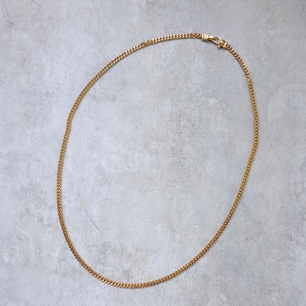 TOM WOOD トムウッド ネックレス Curb Chain Necklace M Gold カーブチェーンM 100266 メンズ レディース シルバー925 silver925 アクセサリー LaG Onlinestoreの画像