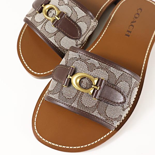 コーチ　coach ウェッジソール　サンダル　ミュール　シグネチャー　25cm 美品】COACHコーチウェッジソールサンダル - メルカリ