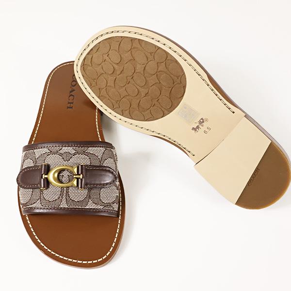 coachキャンパス地サンダル＆2wayバッグ COACH（コーチ） サンダル Ina Jacquard Sandal CI202VJN レディース