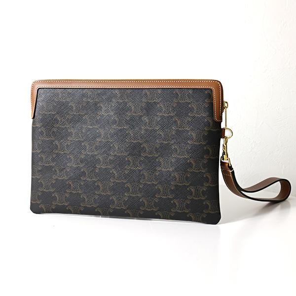 CELINE（セリーヌ） ポーチ Triomphe Canvas Small Pouch 10J502FES