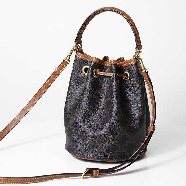 CELINE（セリーヌ） ハンドバッグ TEEN CLARA Triomphe Canvas Bucket