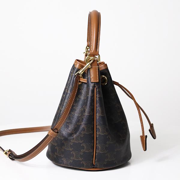 CELINE（セリーヌ） ハンドバッグ TEEN CLARA Triomphe Canvas Bucket