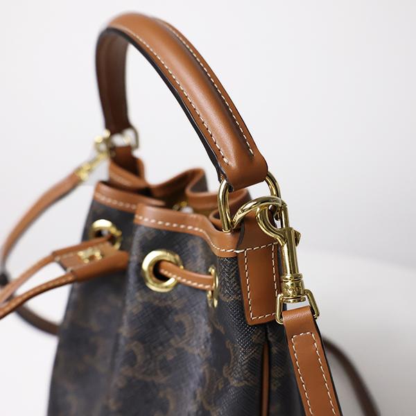 CELINE（セリーヌ） ハンドバッグ TEEN CLARA Triomphe Canvas Bucket