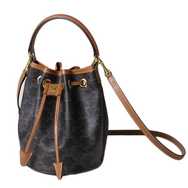 CELINE（セリーヌ） ハンドバッグ TEEN CLARA Triomphe Canvas Bucket