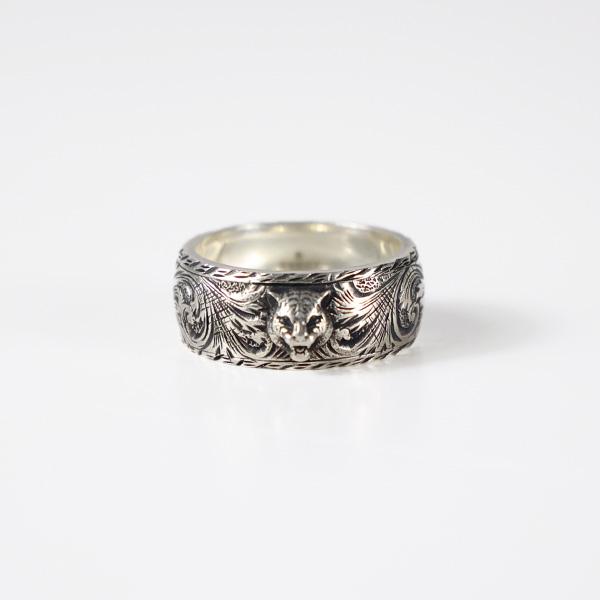 Gucci リング タイガーヘッドリング　シルバー　12号 GUCCI（グッチ） リング Tiger Head Silver Ring YBC4335710010 メンズ