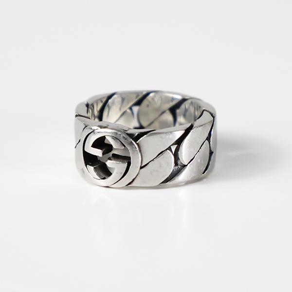 GUCCI グッチ リング Sterling Silver Interlocking G Ring YBC6615150010 レディース メンズ 指輪 インターロッキングG アクセサリー シルバー925の画像
