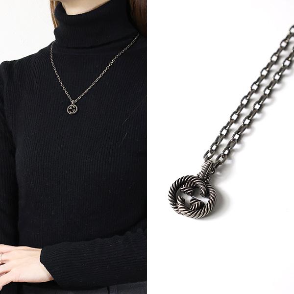 GUCCI（グッチ） ネックレス Interlocking G Oxidised Chain Necklace