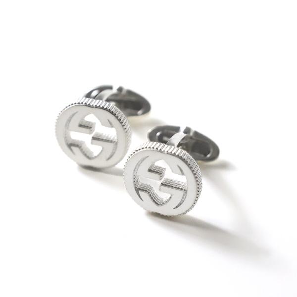 GUCCI（グッチ） カフスボタン Interlocking G Silver Cufflinks
